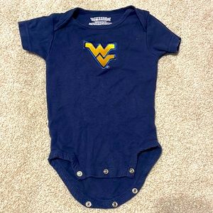 WVU Embroidered Infant Onesie
